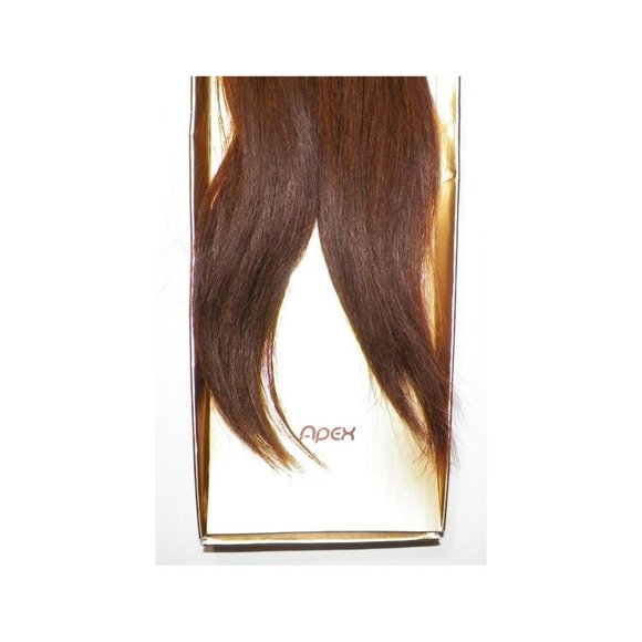 NIP Apex 16 Inches #4 Med Brown 100% Human Remy Hair Clip In Extensions 7pc - Picture 8 of 11